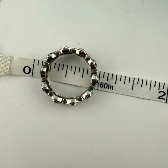 RARE Tiffany & Co. Platinum Diamond Circlet Eternity Band Ring - Picture 9 of 10